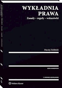 Wykładnia prawa - Maciej Zieliński - książka