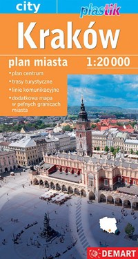 Kraków. Plan miasta Plastik w skali 1:20 000 -  - książka