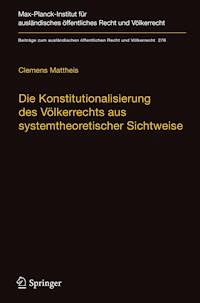 Die Konstitutionalisierung des Völkerrechts aus systemtheoretischer Sichtweise - Clemens Mattheis - ebook