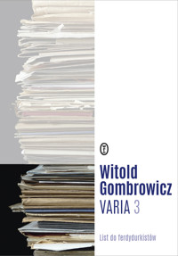 Varia 3: List do ferdydurkistów - Witold Gombrowicz - książka