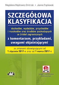 Szczegółowa klasyfikacja dochodów, wydatków, przychodów i rozchodów - Majdrowicz-Dmitrzak Magdalena, Frąckowiak Joanna - książka