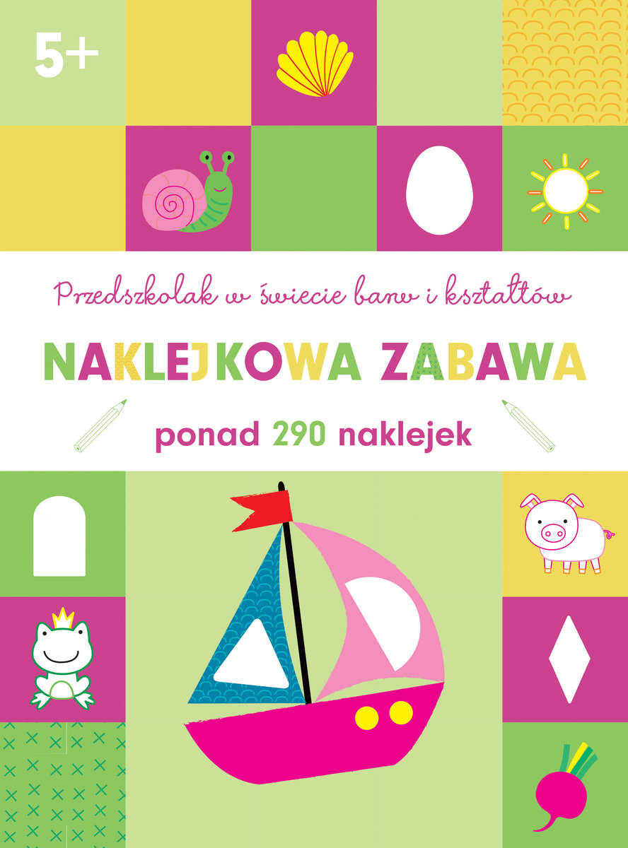 Przedszkolak w świecie barw i kształtów. Naklejkowa zabawa 5+ -  - książka