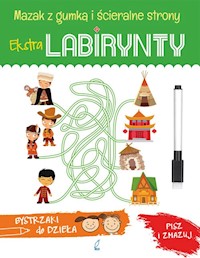 Ekstra labirynty Książka z mazakiem -  - książka