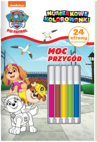 Psi Patrol. Numerkowe kolorowanki. Część 8. Moc przygód - zbiorowa praca - książka