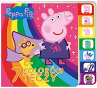 Peppa Pig Książka z registrami 7 kolorów tęczy - opracowanie zbiorowe - książka
