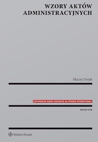 Wzory aktów administracyjnych - Dejak Maciej - książka