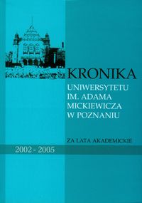 Kronika Uniwersytetu im. Adama Mickiewicza w Poznaniu -  - książka