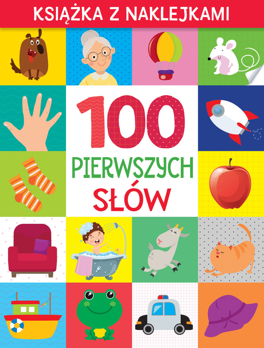 100 pierwszych słów. Książka z naklejkami - zbiorowa praca - książka