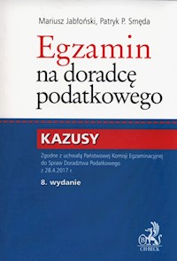 Egzamin na doradcę podatkowego Kazusy - Jabłoński Mariusz, Smęda Patryk P. - książka