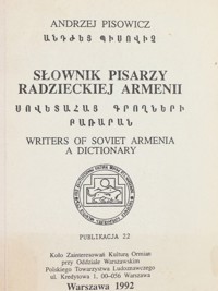 Słownik pisarzy radzieckiej Armenii - Pisowicz Andrzej - ebook