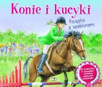 Konie i kucyki. Książka z szablonami -  - książka