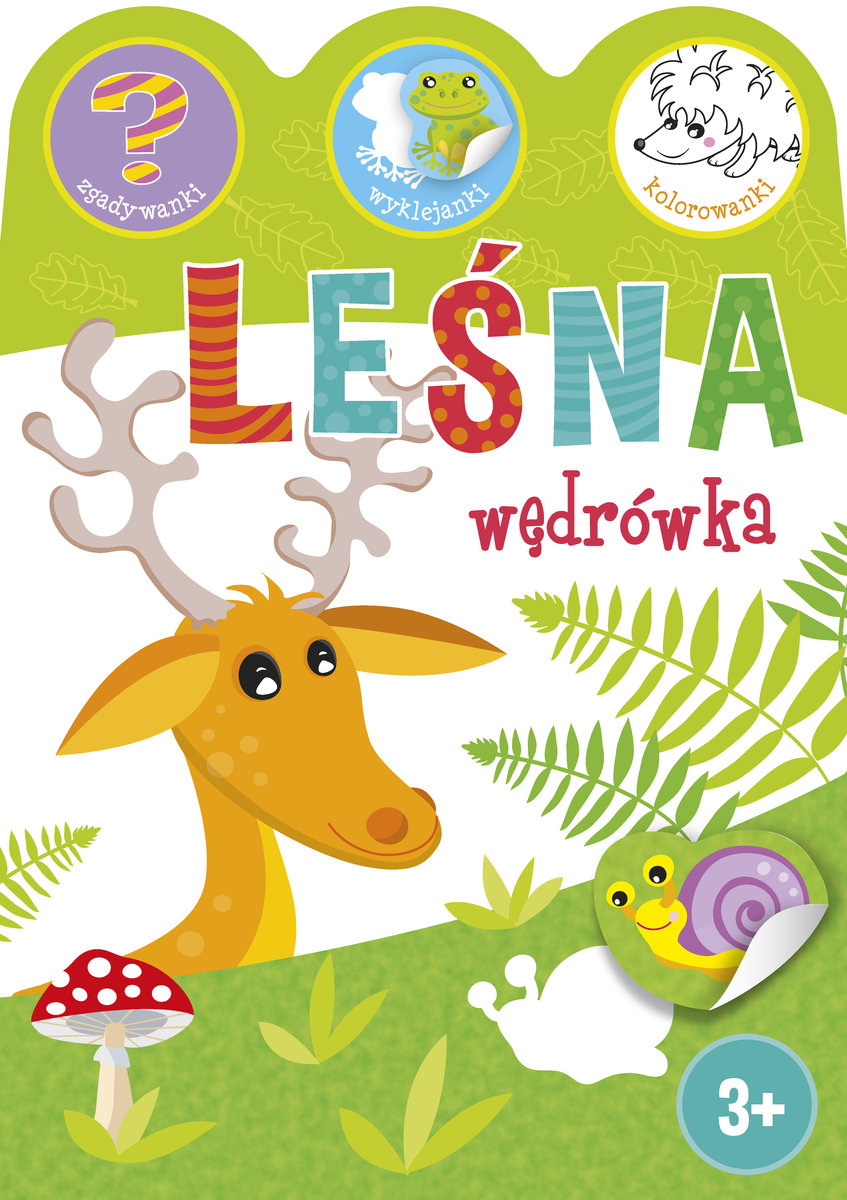 Leśna wędrówka. Zgadywanki, wyklejanki, kolorowanki - Ewa Gorzkowska-Parnas - książka