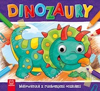 Dinozaury Malowanka z ruchomymi oczkami - Kajdana Sylwia - książka