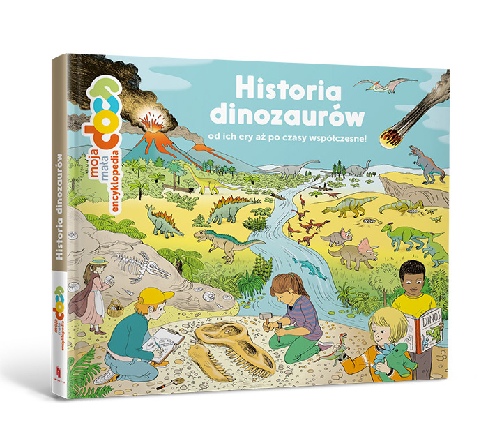 Moja mała encyklopedia. Historia dinozaurów od ich ery aż po współczesności - Stéphanie Ledu - książka