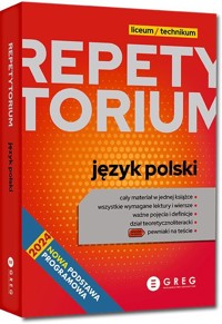 Język polski Repetytorium Liceum technikum -  - książka