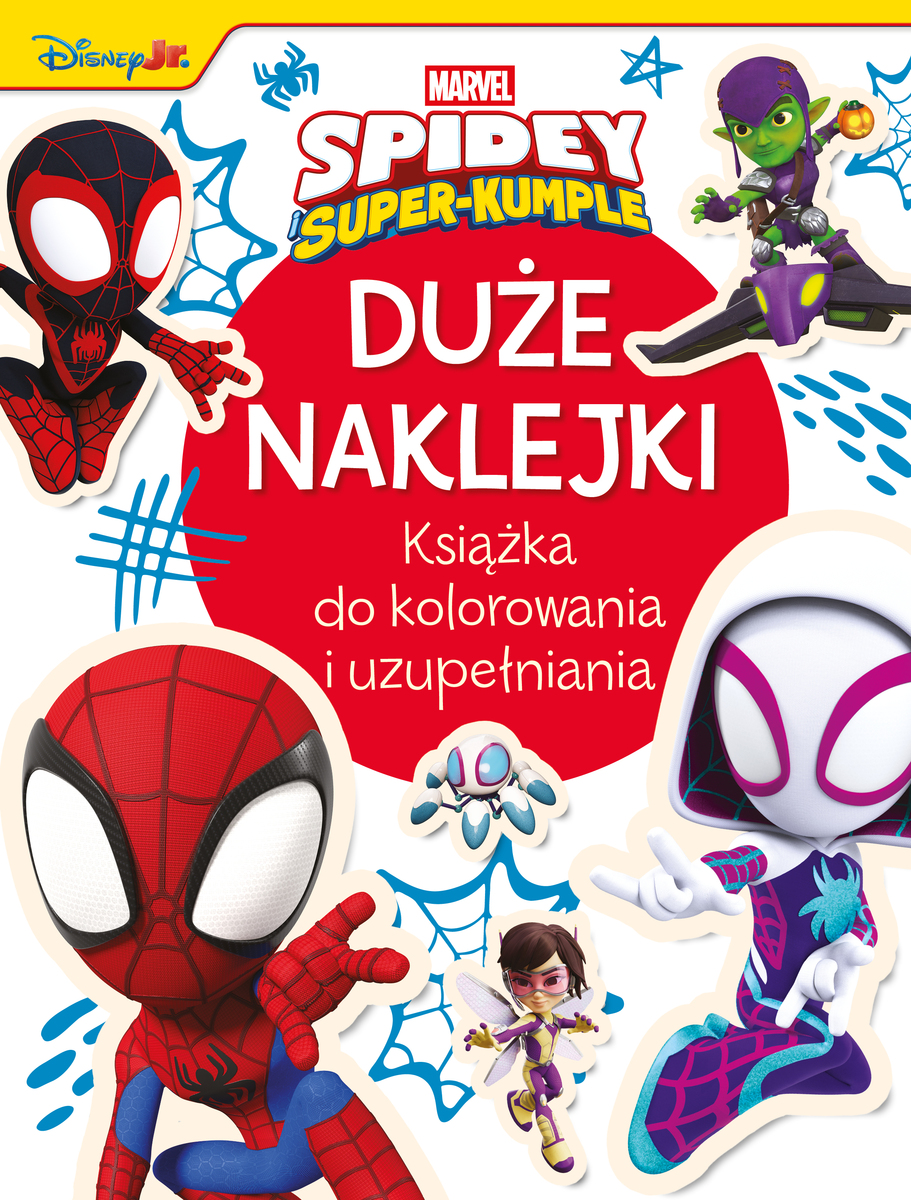 Duże naklejki. Książka do kolorowania i uzupełniania. Marvel Spidey i Super-kumple - Ilona Siwak - książka