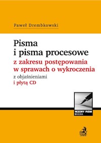 Pisma procesowe i orzeczenia w sprawach o wykroczenia - Drembkowski Paweł - książka
