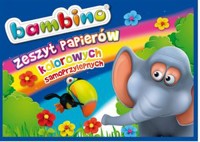 Zeszyt papierów kolorowych samoprzylepnych B4 Bambino, 8 kartek -  - książka