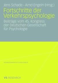 Fortschritte der Verkehrspsychologie -  - ebook