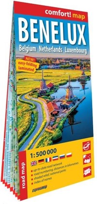 comfort!map Benelux. Belgia, Holandia, Luksemburg - zbiorowa praca - książka