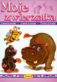 Moje zwierzątka z naklejkami -  - książka