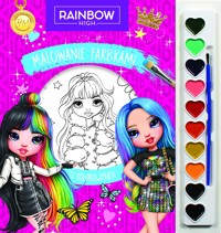 Malowanie farbkami. Rainbow High - zbiorowa praca - książka