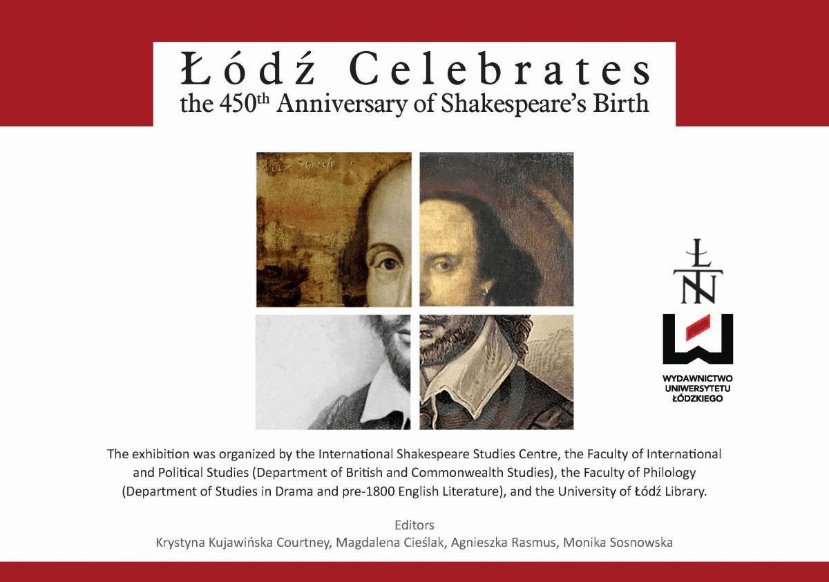 Okładka:Łódź Celebrates the 450th Anniversary of Shakespeare's Birth 