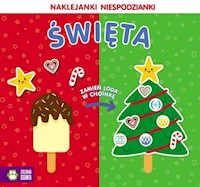 Naklejanki niespodzianki Święta -  - książka