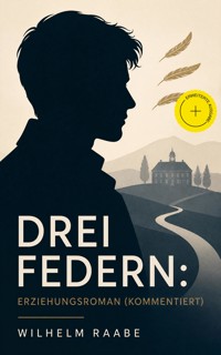 Drei Federn: Erziehungsroman (Kommentiert) - Wilhelm  Raabe - ebook