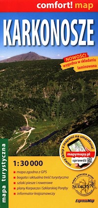 Karkonosze mapa turystyczna 1:30 000 -  - książka