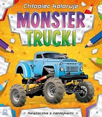 Chłopiec koloruje Monster trucki -  - książka