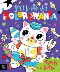 Brokatowa kolorowanka. Pieski i kotki - Podgórska Anna - książka