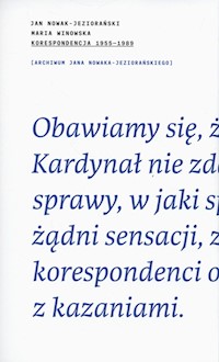 Korespondencja 1955-1989 - Nowak-Jeziorański Jan, Winowska Maria - książka