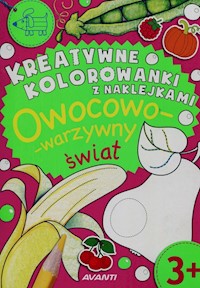 Kreatywne kolorowanki z naklejkami Warzywny świat -  - książka