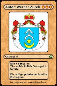 The noble Polish Ostrogski family. Die adlige polnische Familie Ostrogski. - Werner Zurek - ebook