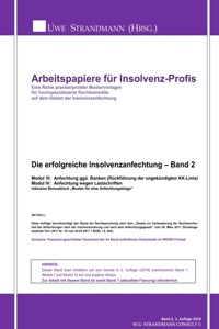 Die erfolgreiche Insolvenzanfechtung – Band 2 - Jens-Uwe Strandmann - ebook