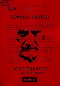 Macierewicz Jak to się stało - Tomasz Piątek - książka