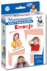 Montessori. Karty obrazkowe Emocje (2-5 lat) - Izabela Gołaszewska, Katarzyna Dołhun, Monika Biaduń-Maciejewska - książka