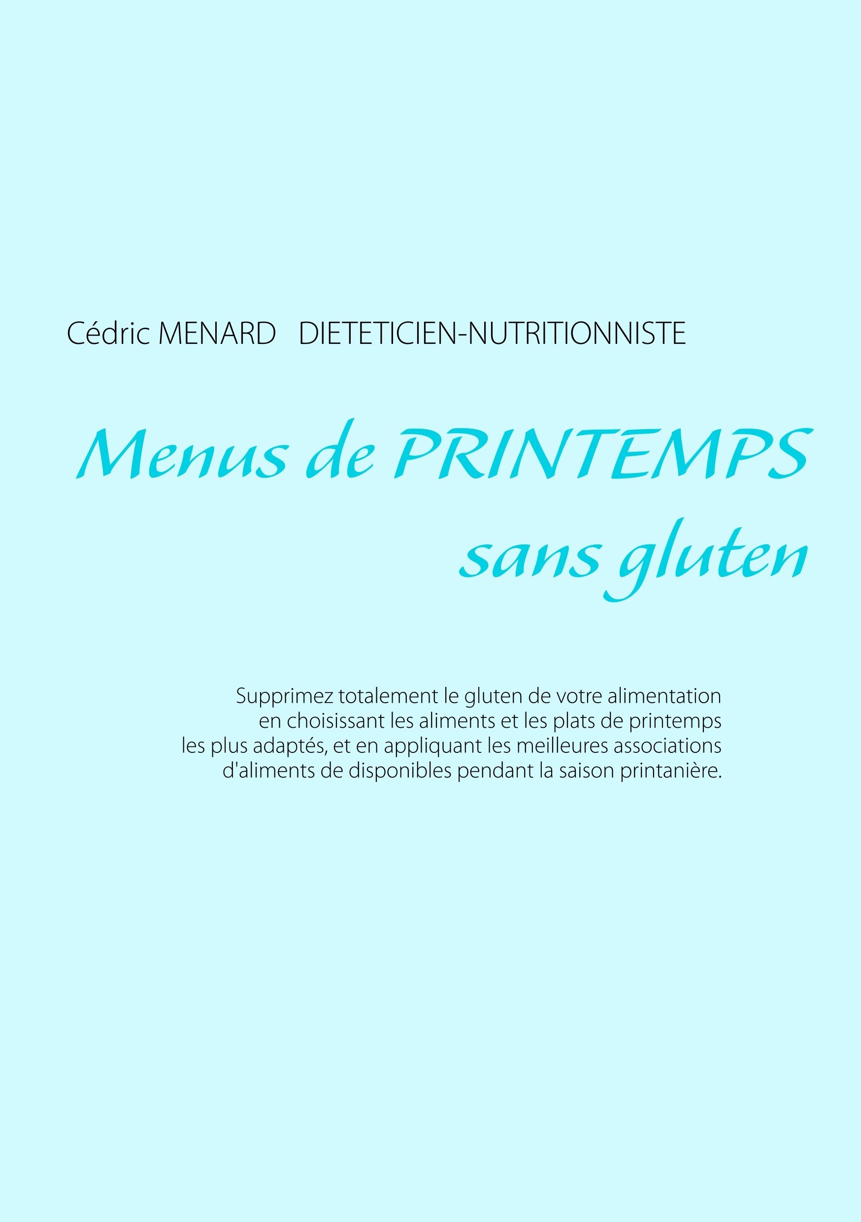 Menus de printemps sans gluten