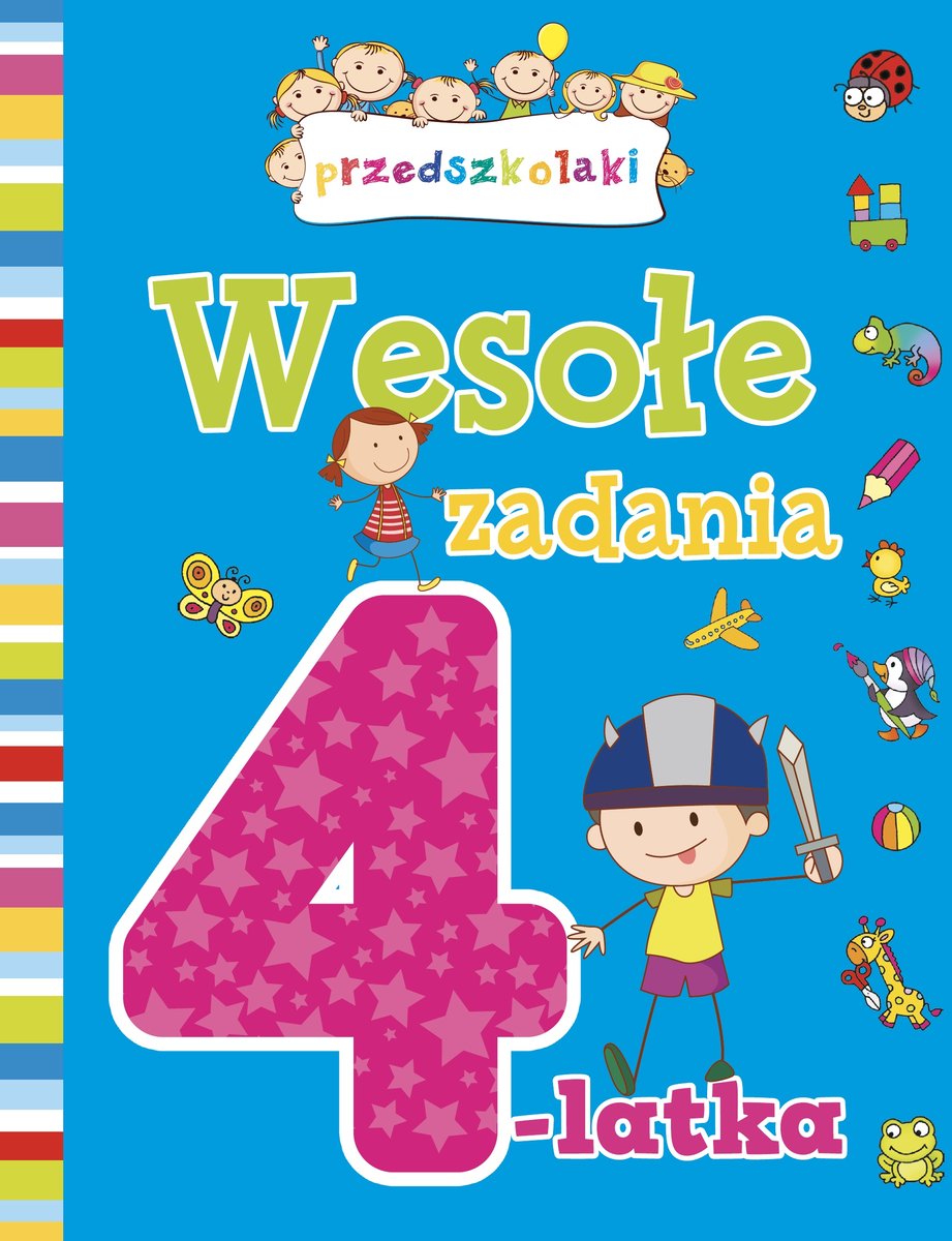Wesołe zadania 4-latka - Elżbieta Lekan, Joanna Myjak (ilustr.) - książka