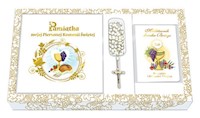Pamiątka I Komunii Świętej Zestaw nr 7 (pamiątka+modlitewnik+różaniec+torba) -  - książka