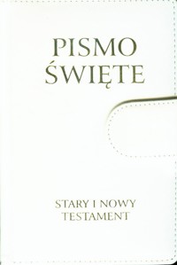 Pismo Święte Stary i Nowy Testament biała skóra -  - książka