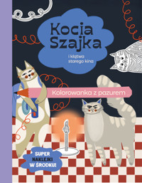 Kocia Szajka i klątwa starego kina. Kolorowanka z pazurem - Agata Romaniuk - książka