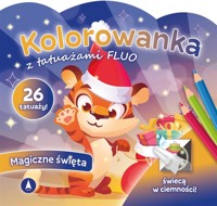 Kolorowanka z tatuażami flou. Magiczne święta - zbiorowa praca - książka