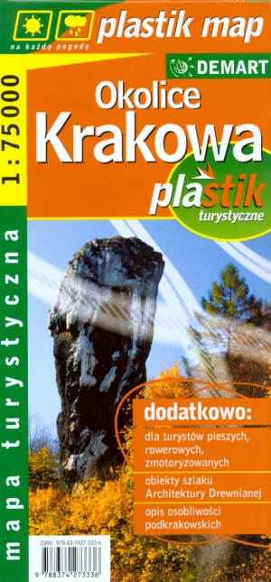 Okolice Krakowa. Mapa turystyczna w skali 1:75 000 - zbiorowa praca - książka