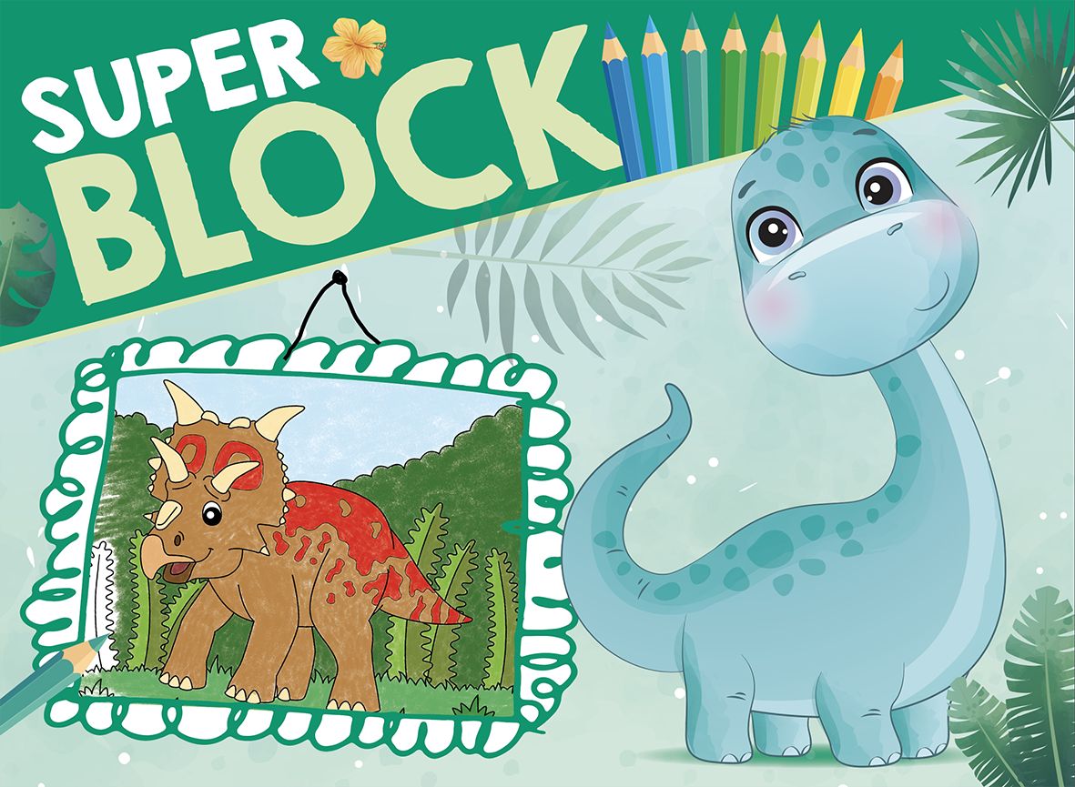 Super Block Dinozaury - zbiorowa praca - książka