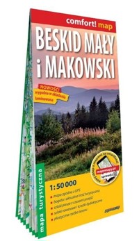 Beskid Mały i Makowski. Laminowana mapa turystyczna w skali 1:50 000 - zbiorowa praca - książka