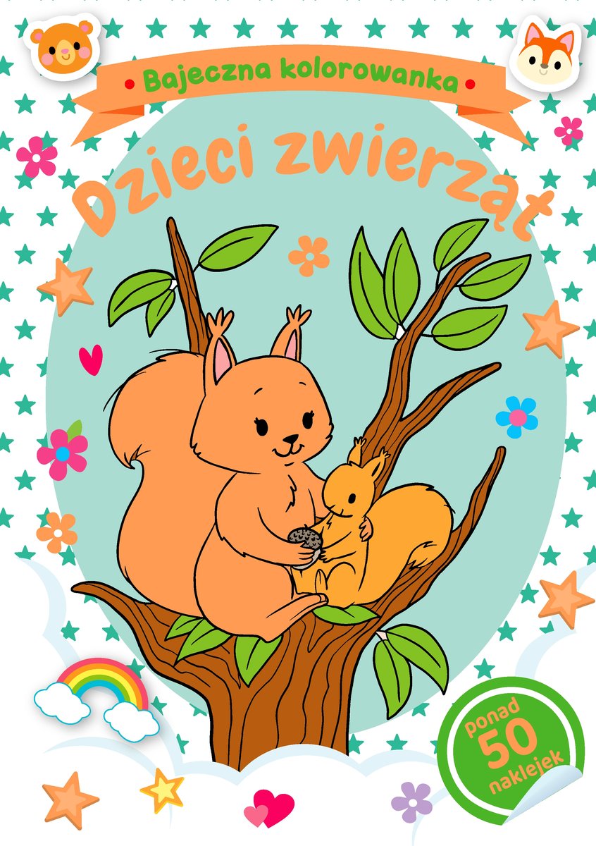Bajeczna kolorowanka. Dzieci zwierząt - Natalia Berlik (ilustr.) - książka