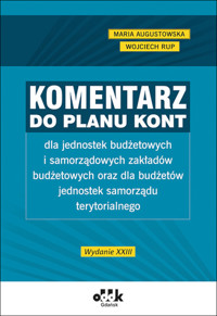 Komentarz do planu kont - Augustowska Maria, Rup Wojciech - książka