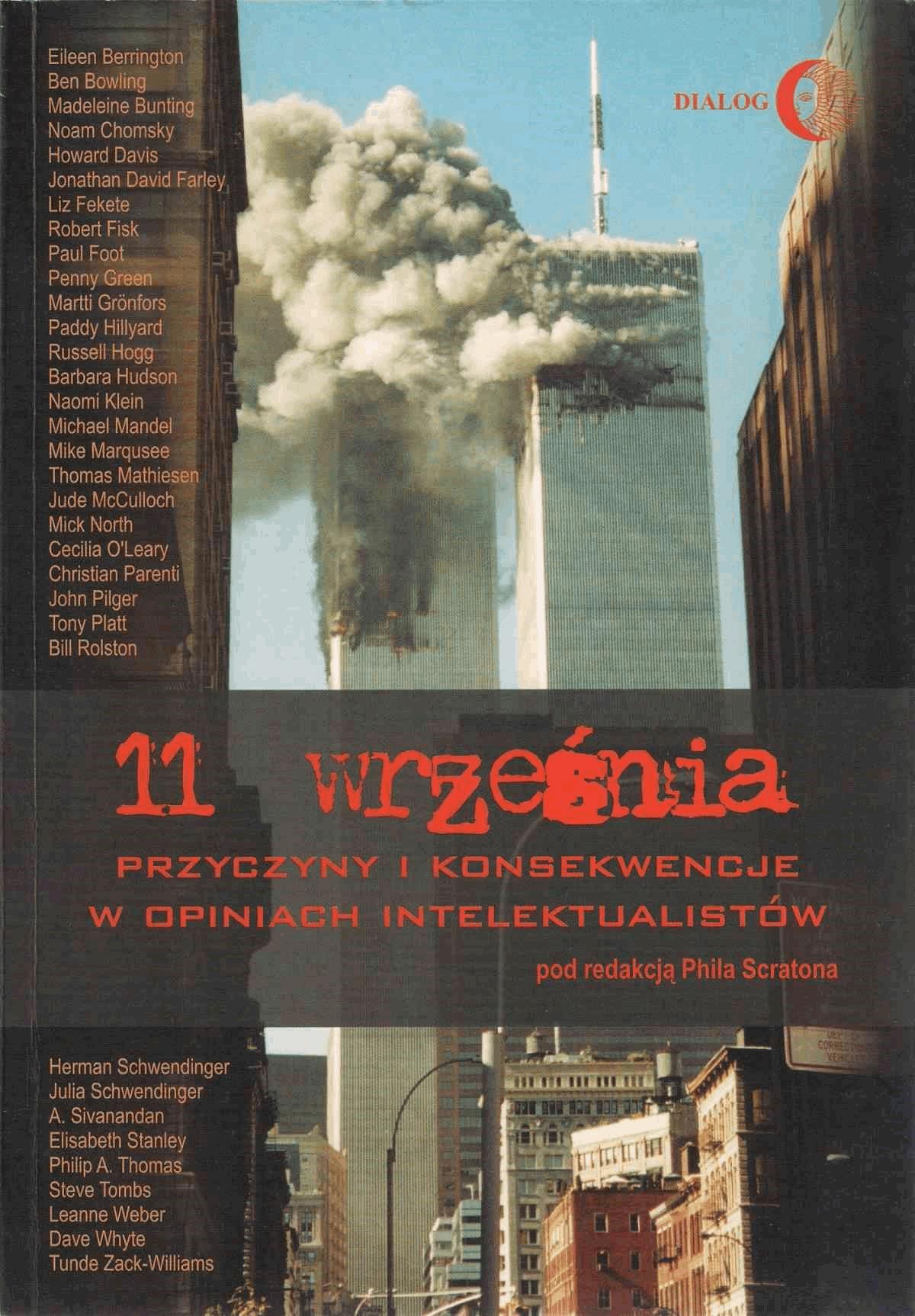Okładka:11 września. Przyczyny i konsekwencje w opiniach intelektualistów. 